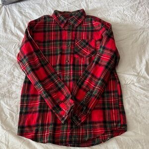 Magellan Outdoors Red and Black Plaid Men's Shirt